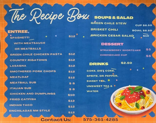 Recipe Box @ The Pigeon's Coop of Carlsbad, NM